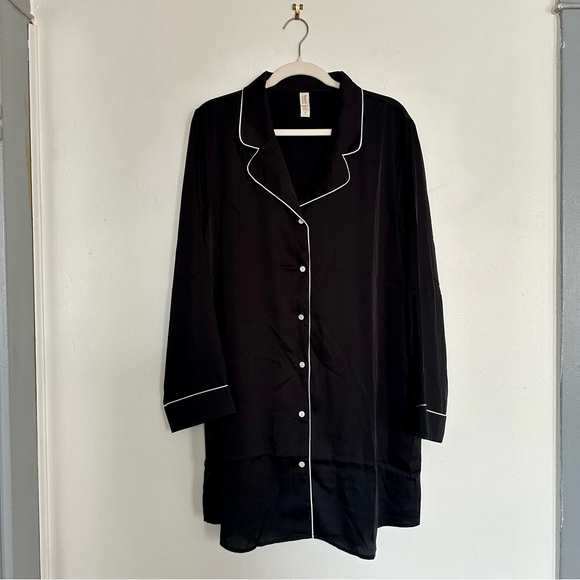 Bare Necessities • The Washed Satin Sleep Shirt • XL - Picture 3 of 7